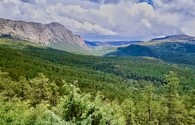 A view east to the Brazos overlooking Ticonderoga